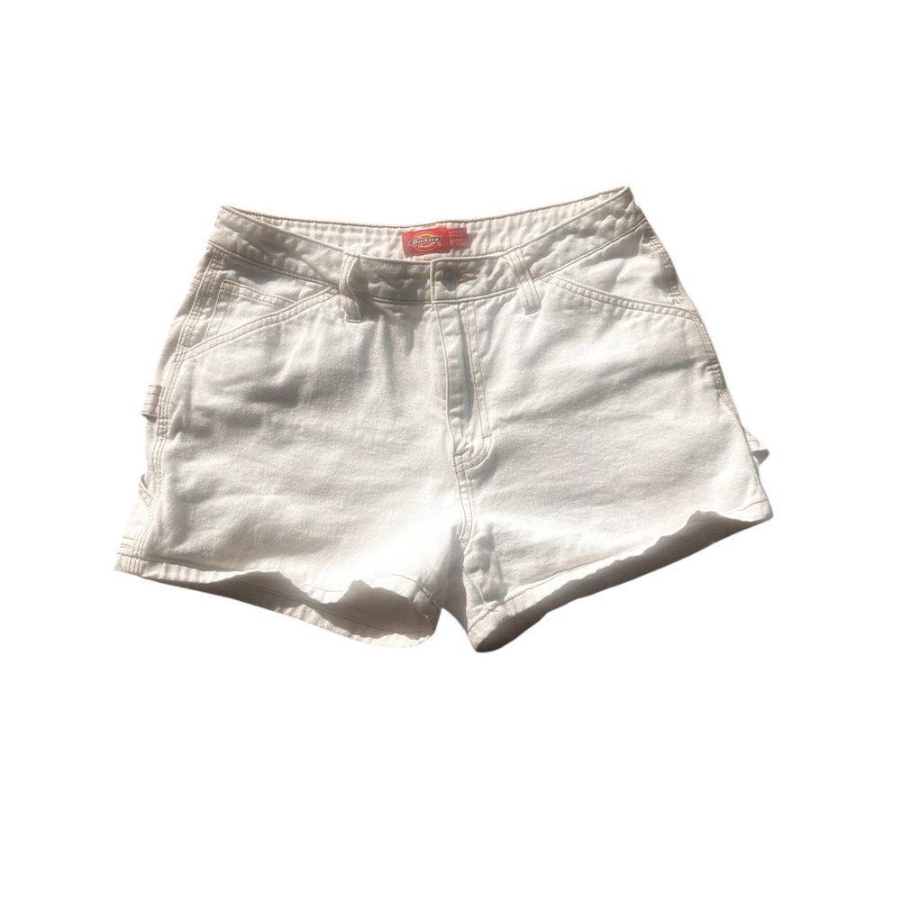 Dickies Women's High Waist White Shorts